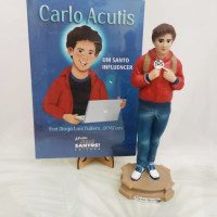 Kit Imagem do Beato Carlo Acutis + Livro – Juventude e Santidade no Mundo Digital
