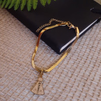 Pulseira Aço - Nossa Senhora Aparecida - Dourado
