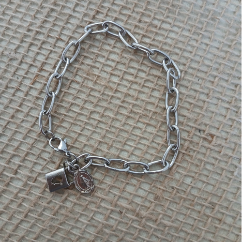 Cadeia de Consagração a Nossa Senhora - Masculina - Aço Inox
