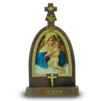 Capela Mãe Rainha Inquebrável 30cm com imagem em 3D - Ecológica
