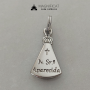 Pingente Nossa Senhora Aparecida - Strass Azul Claro (22mm)
