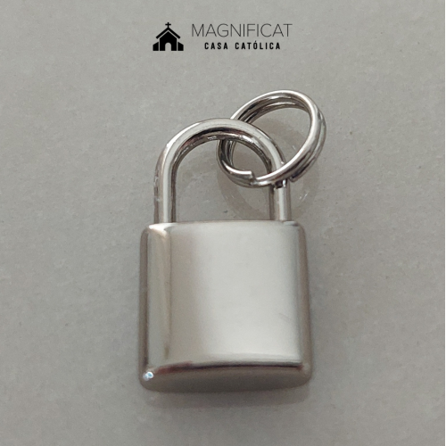 Pingente Cadeado Níquel (18mm)
