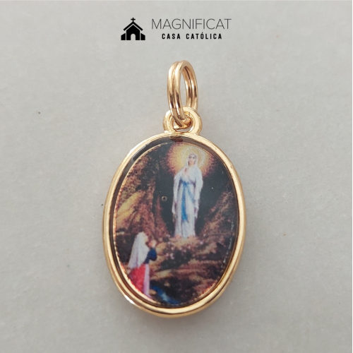 Pingente Nossa Senhora de Lourdes (23mm)
